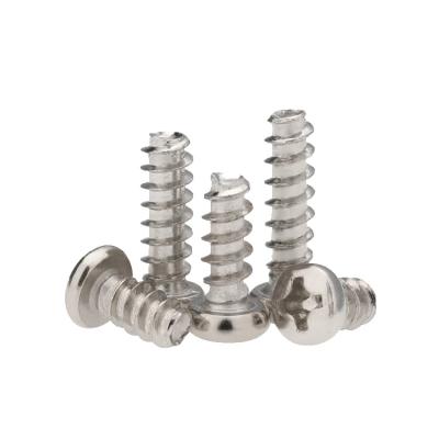 China Pan Stainless Steel Round Head Flat Tail Phillips Pan Head Self Tapping Screw for sale