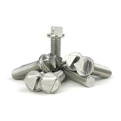 China m2 m2.5 m3 m3.5 m4 m2 m2.5 m3 m3.5 m4 flat custom high quality triangular round head screw lock stainless steel anti-theft machine screws for sale