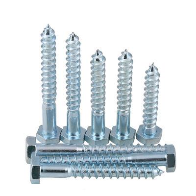 China Hot-selling DIN571 High Quality Stainless Steel HEX Lag Hex Wood Screws for sale