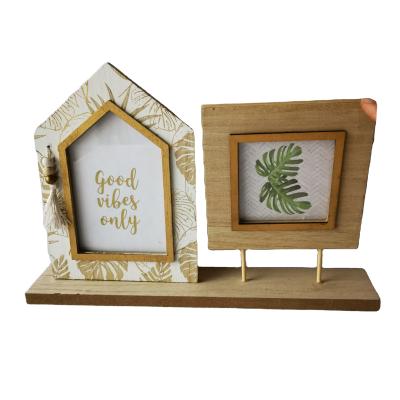 China Home Office Decoration Distressed Wooden Collage Plate Picture Frame Photo Frame for sale