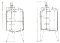 China Semi Automatic Ice Cream Production Line Equipment With Aging Tank / Maturation Tank for sale