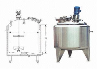 China 500 - Los 2000 tanques de acero inoxidables del galón, el tanque del enfriamiento de la leche para la fábrica de la bebida en venta