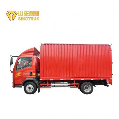 China Sinotruk howo 4x2 5 ton light truck small cargo trailer van truck price for sale various for sale