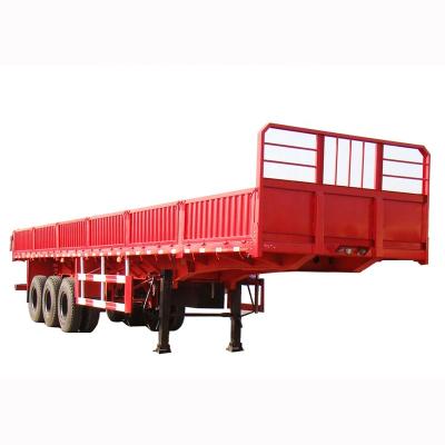 China Hot selling truck trailer popular china made sinotruk howo lowbed cargo semi trailer price for sale