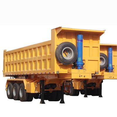 China Sinotruk Howo 3 axle truck trailer factory price good quality dump semi trailer for sale for sale