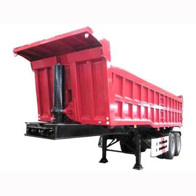 China Truck Trailer Good Quality Factory Price New Style 60 Tons Dump Trailer Bottom 10mm Sinotruk Howo Truck Semi Trailer for sale