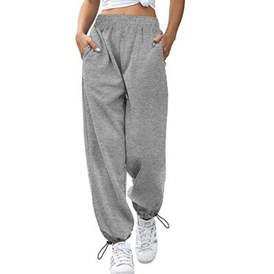 China Anti-Wrinkle Woman Casual Wide Leg Pants Plus Size Pants Sports Jogger Yoga Pants for sale