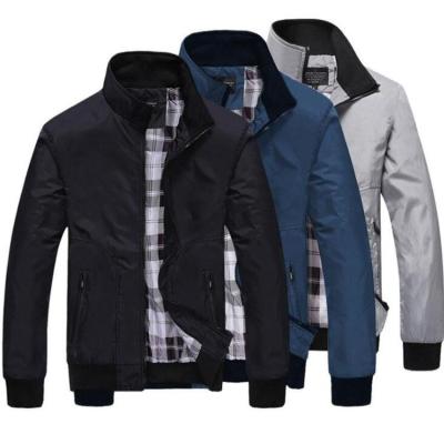 China Autumn Casual Solid Slim Bomber Jacket Breathable For Men Baseball Jacket for sale