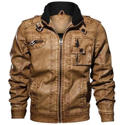 China 2021 Wholesale Men Breathable Leather Jacket Motorcycle Coat for sale