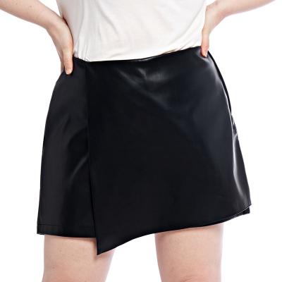 China Latest Viable Wholesale Fashion PU Skirt, High Performance Faux Leather Skirt, Plus Size PU Skirt for sale