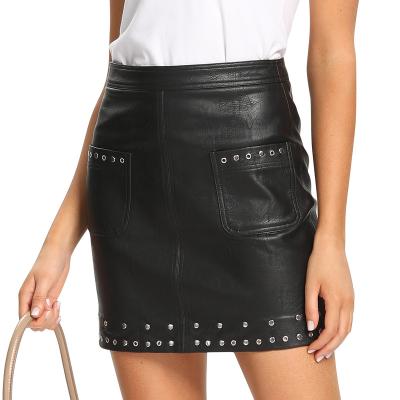 China Viable Wholesale Fashion PU Skirt, High Performance Faux Leather, Latest PU Skirt for sale