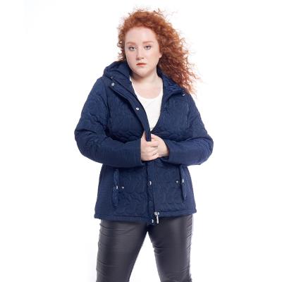 China Wholesale Breathable Women's Diamond Quilted Jacket Water Resistant Lightweight Winter Clothing Plus Size Hooded Coat for sale