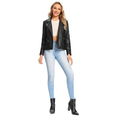 China Wholesale Plus Size Fashion Women Genuine Leather Jacket Motorcycle Jackets Chef Jacket For Women for sale