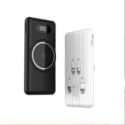 China High Capasity 10000 Mah Slim Powerbank Charger Wireless Fast Charging Power Bank for sale