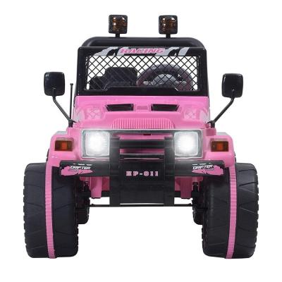 China Ride On Toy 12V Kids Ride On Cars With Remote Control Kids Electric Cars Motorized Cars For Kids LED Lights 3 Speeds for sale