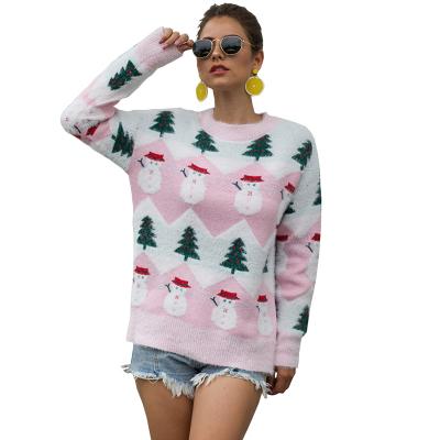 China Customized Latest Christmas Ugly Sweater Winter Pullover Knitted Oversized Festival Women Christmas Sweater for sale