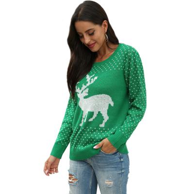 China Customized Hot Sale Christmas Sweater Winter Adult Pullover Long Sleeves Oversized Custom Christmas Sweater For Woman for sale