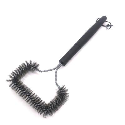 China Steel Wire BBQ Grill Brush BBQ Grill Brush Easily Cleaned Easy Cleaning Three Brush For BBQ for sale