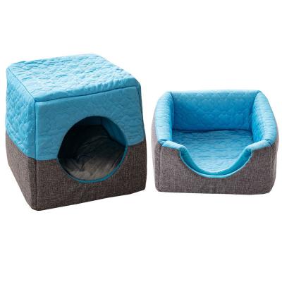 China Washable Multi Soft Animal Cat House Pet Dog Bed Removable Cover For Dogs Cats for sale