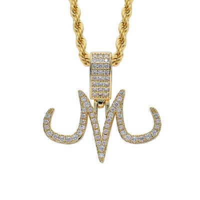 China Miss Jewelry Hiphop Fashion New Hiphop Custom 18k Gold Plated CZ Iced Out Pendant for sale