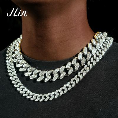 China Hip Hop Wholesale Hip Hop Jewelry 20mm Cuban Link Chain 18k Gold Filled Cuban Link Chain Necklace for sale