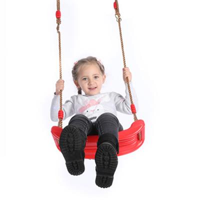 China SA-034 2020 New Contemporary Items Kid Outdoor Patio Swings Belt Seat Toys Environmental Plastic Rope Garden Tree Swing Seat for sale