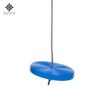 China Dropship Modern Blue Swing For Kids Playground Equipment Plastic Indoor Disc Swing Seat for sale