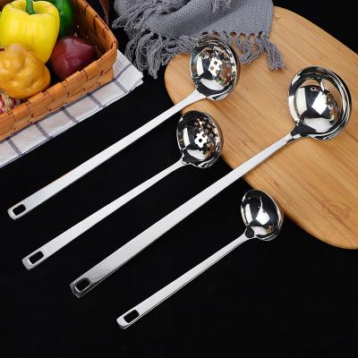 China Modern Simple Creative Practical Soup Shell Leaking Kitchenware Kitchenware Supplies New Stainless Steel Measuring Pot Spoon Multi Viable Hot for sale