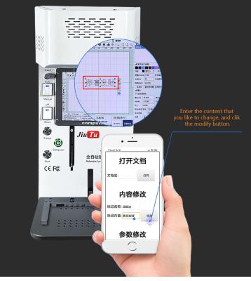 China Fiber Laser Separating Machine Jiutu DIY Fiber Laser Engraving Back Marking Back Cover Separating For iPhone Laser Machine for sale