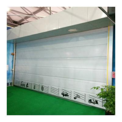 China Modern Cheaper Electric Operation Door Automatic Top Hanging Garage Sectional Door For Large Workshop for sale