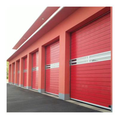 China Modern Steel Security Vertical Lift Up Sectional Industrial Door For Warehouse for sale