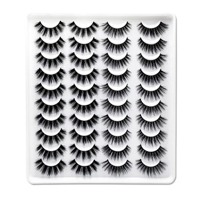 China 2020 Delicate New Own Brand Faux Mink Silk Lashes Wholesale Faux 3D Mink Eyelashes Handmade Natrual 3D Silk Lashes for sale