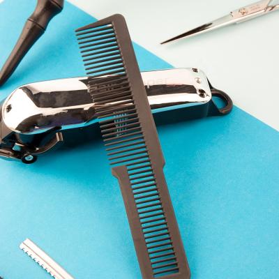 China Private Label Rough Height Fine Teeth Hair Brush Carbon Fiber Anti-Static Hair Comb for sale