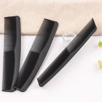 China Fashionable Flat Joint Salon Carbon Fiber Straight Hair Cutting Comb Straight Hair Styling Appearance Black Hair Styling Comb for sale