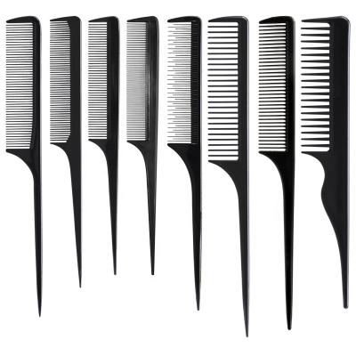 China Ali Express Customized Fine Tooth Rat Tail Comb Static Free Hair Teasing Comb For Hairdresser for sale