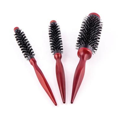 China Private Label Compact Premium Barrel Radial Hair Brush Round Brush Metal Barrel Brushes for sale