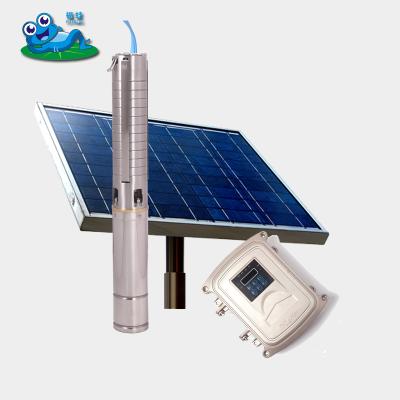 China Simple Structure 2 Hp Solar DC Submersible Pump, 1500W Solar Powered Irrigation Pump, Automatic Water Pump for sale