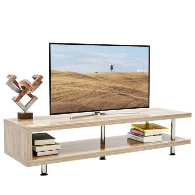 China Movable Short TV Stand With 2-Shelf Storage 47