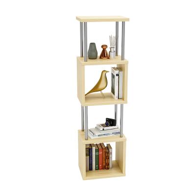 China Strong load capacity & Safe Construction P2 Grade Honeycomb Panel 2021 Easy Assemble Modern Organizer Bookshelf House Bookcase Shelf for sale