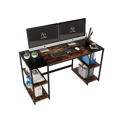 China Industrial Waterproof Computer Desk Table Study Writing Board With Removable Storage Shelves for sale