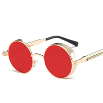 China Hot Comfortable Stylish Tour Metal Sunglasses Steampunk Men Women Fashion Glasses Brand Designer Retro Vintage Sunglasses UV400 for sale