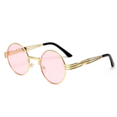 China Fashion Steampunk Sunglasses Metal Shell Sunglasses Round Gothic New Shading Brand Designer Sunglasses Mirror High Quality UV400 for sale