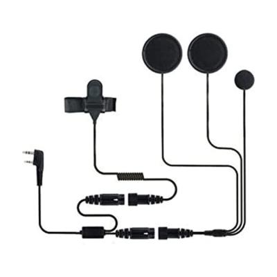 China Helmet Kit Full Face Motorcycle Headset Earphone MIC With 2 Pin K-Plug For Baofeng Radio UV-5R Series / for sale