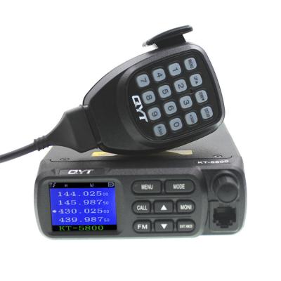 China VHF 12/24V or UHF Single Band Transceiver Metal Mini Car Radio QYT KT-5800 Mobile Color Screen for sale