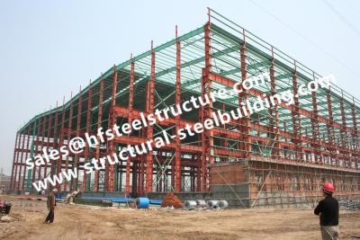 China Pre Painted Industrial Workshop Steel Frame Buildings S235JR Columns Frames for sale