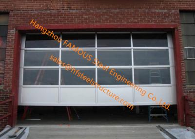 China Motorized Aluminum Insulated Tempered Glass Full View Overhead Garage Door for sale