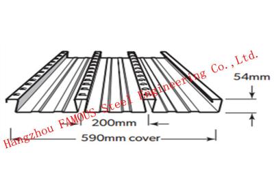 China Cubierta alternativa del acero estructural de Bondek para los encofrados concretos de la construcción en venta