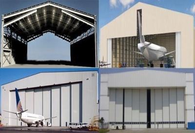 China Einzelne Spannen-Stahlkonstruktions-Flugzeug-Hangar-Gebäude zu verkaufen