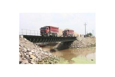 China Prefabricated Compact HD 200 Portable Steel Bailey Bridge Design  Long Fatigue Lifespan for sale