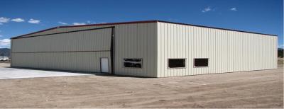 China Constructed I Beams Aircraft Hangar Buildings , Waterproof Hangarage Buildings for sale